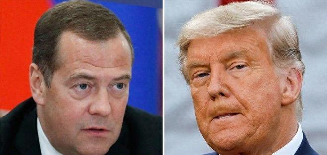 “口水战”爆发！特朗普怒斥梅德韦杰夫：还当自己是俄罗斯总统呢(图15)